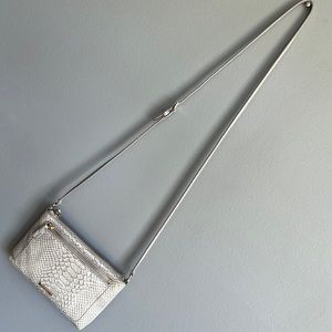 Cole Haan Reptile Printed Leather Crossbody Bag Jitney Ali Mini